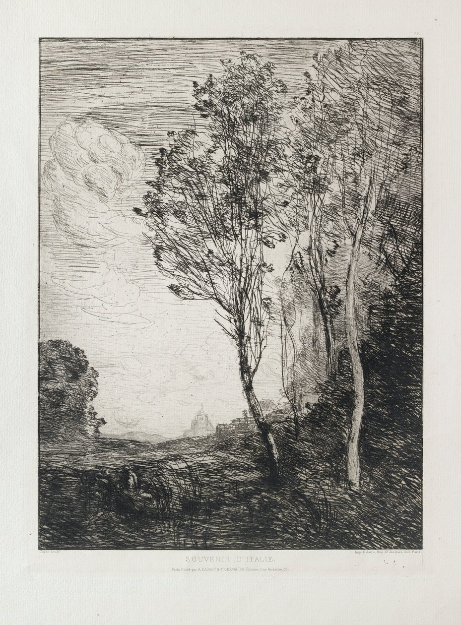 Souvenir från Italien, 1863 av Jean Baptiste Camille Corot