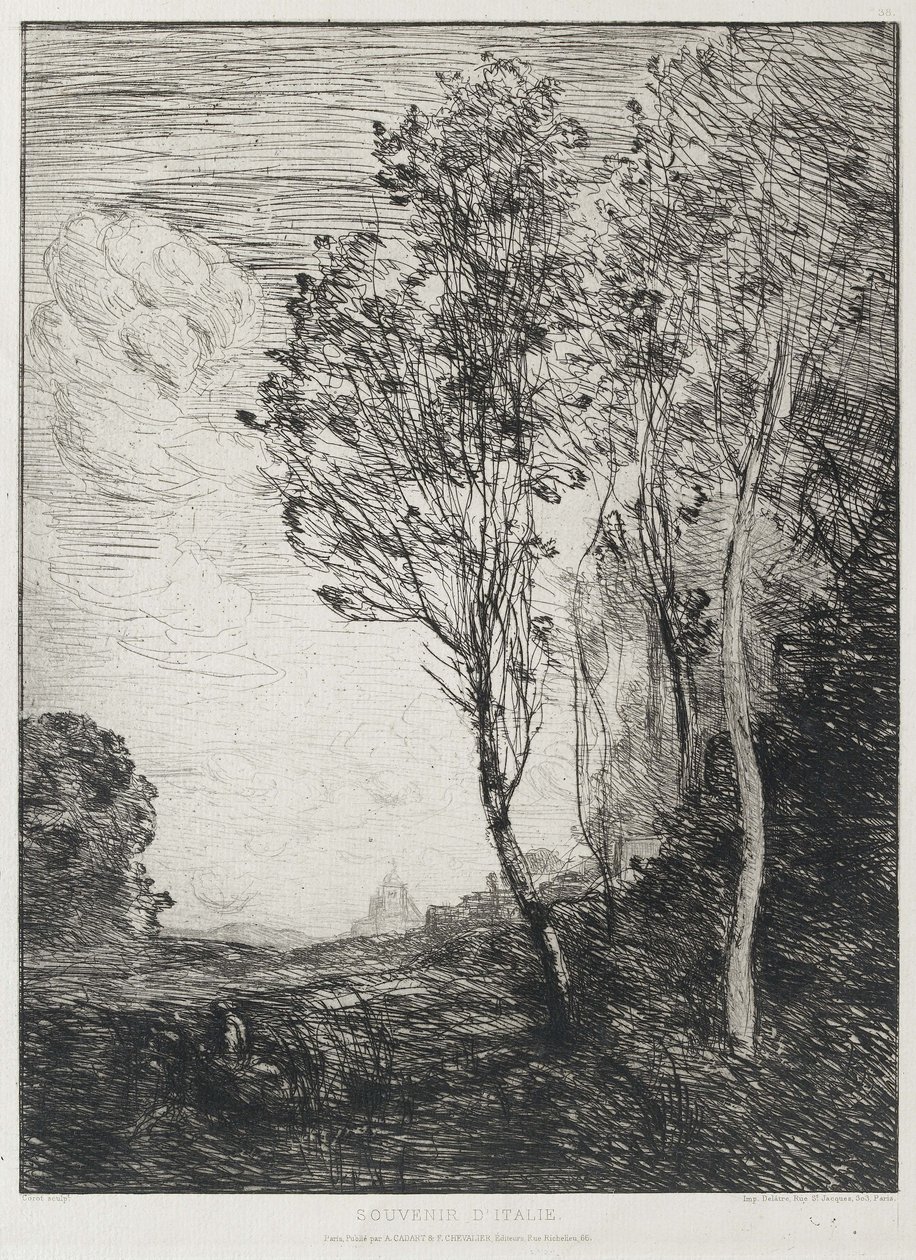 Souvenir från Italien, 1863 av Jean Baptiste Camille Corot