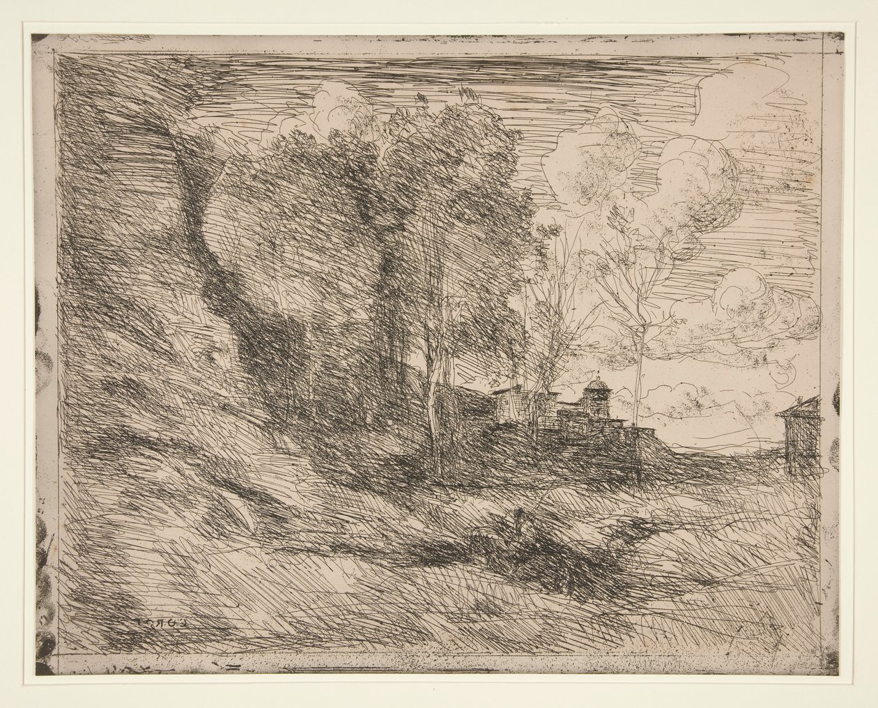 minne av av Jean Baptiste Camille Corot