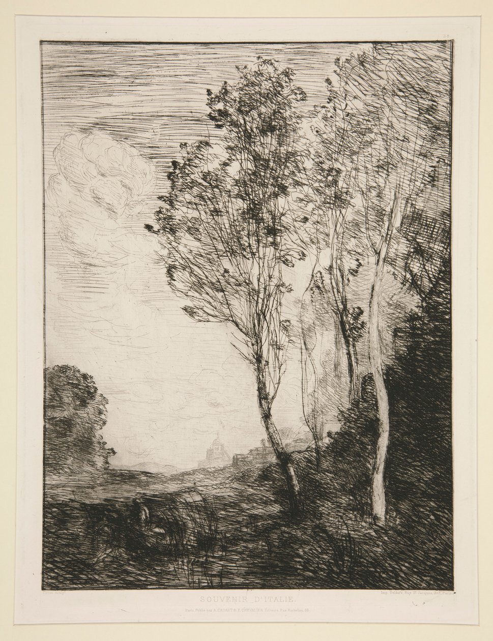 minne av av Jean Baptiste Camille Corot
