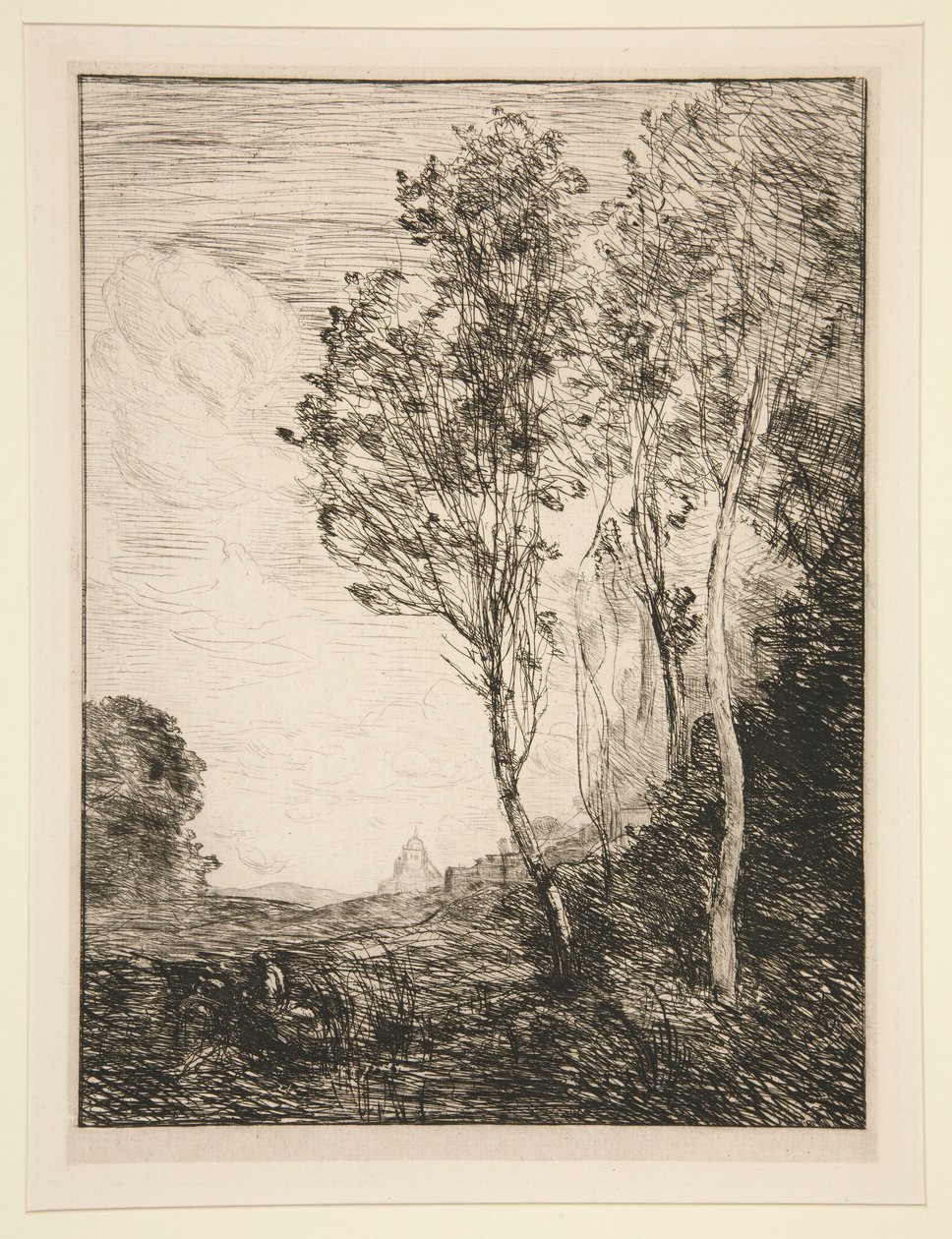 minne av av Jean Baptiste Camille Corot