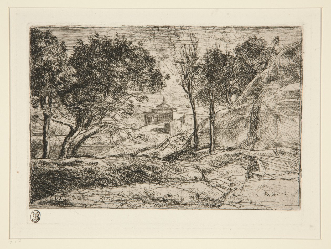 Souvenir de Toscane (minnet från Toscana) av Jean Baptiste Camille Corot