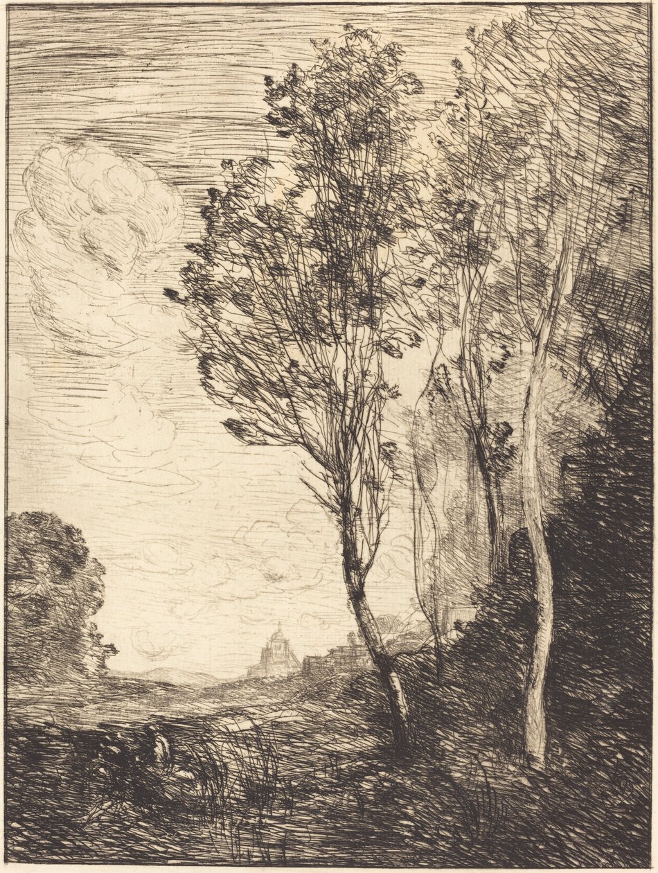 Souvenir av Italien av Jean Baptiste Camille Corot