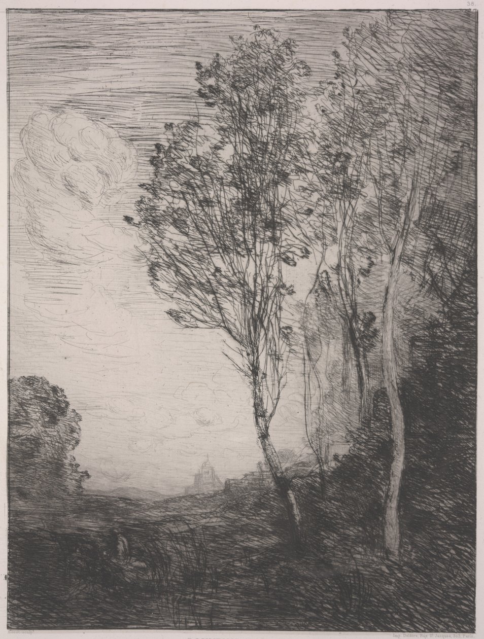 Souvenir av Italien av Jean Baptiste Camille Corot