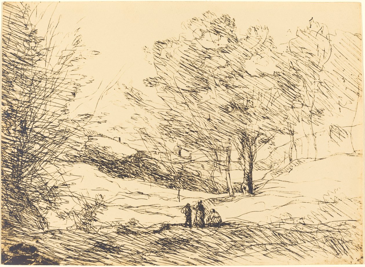 Souvenir från Lago Maggiore Souvenir från Lago Maggiore, 1871. av Jean Baptiste Camille Corot