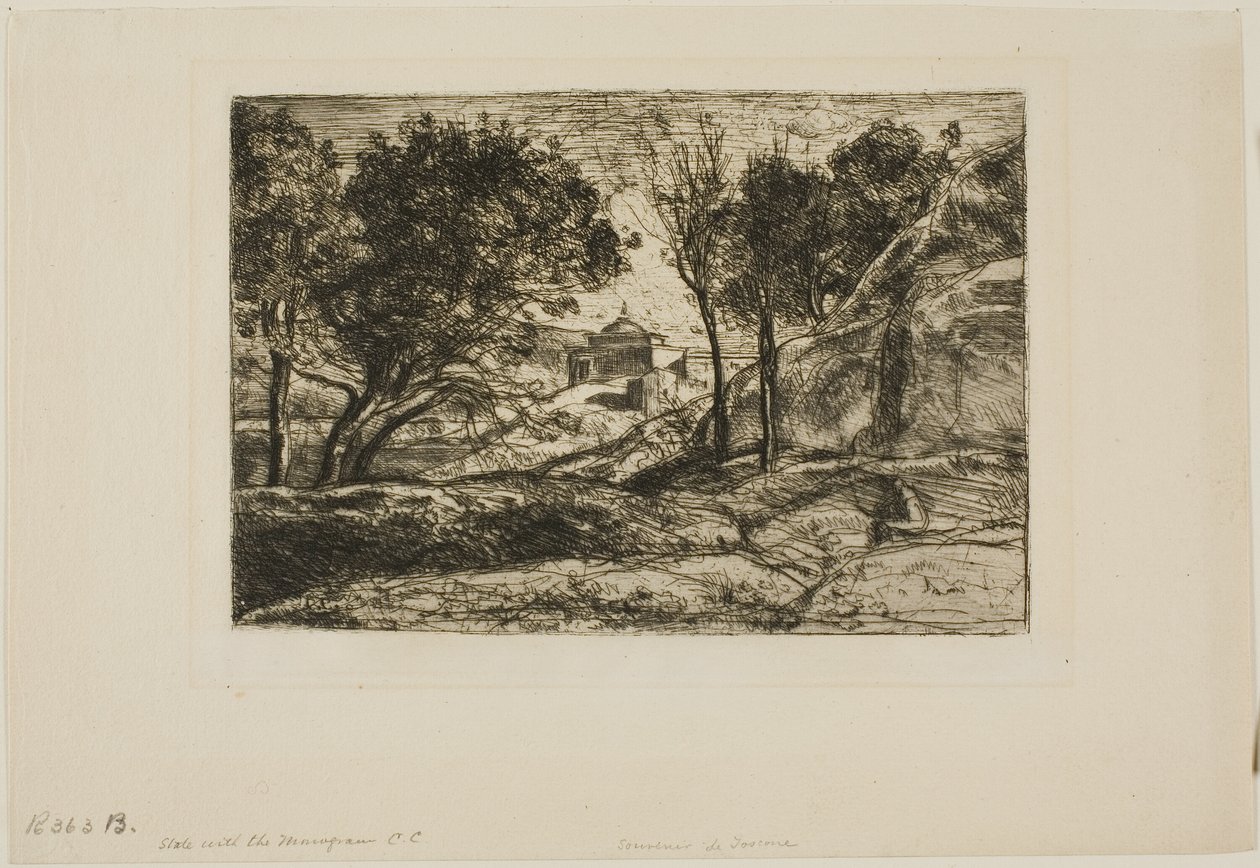 Souvenir från Toscana av Jean Baptiste Camille Corot