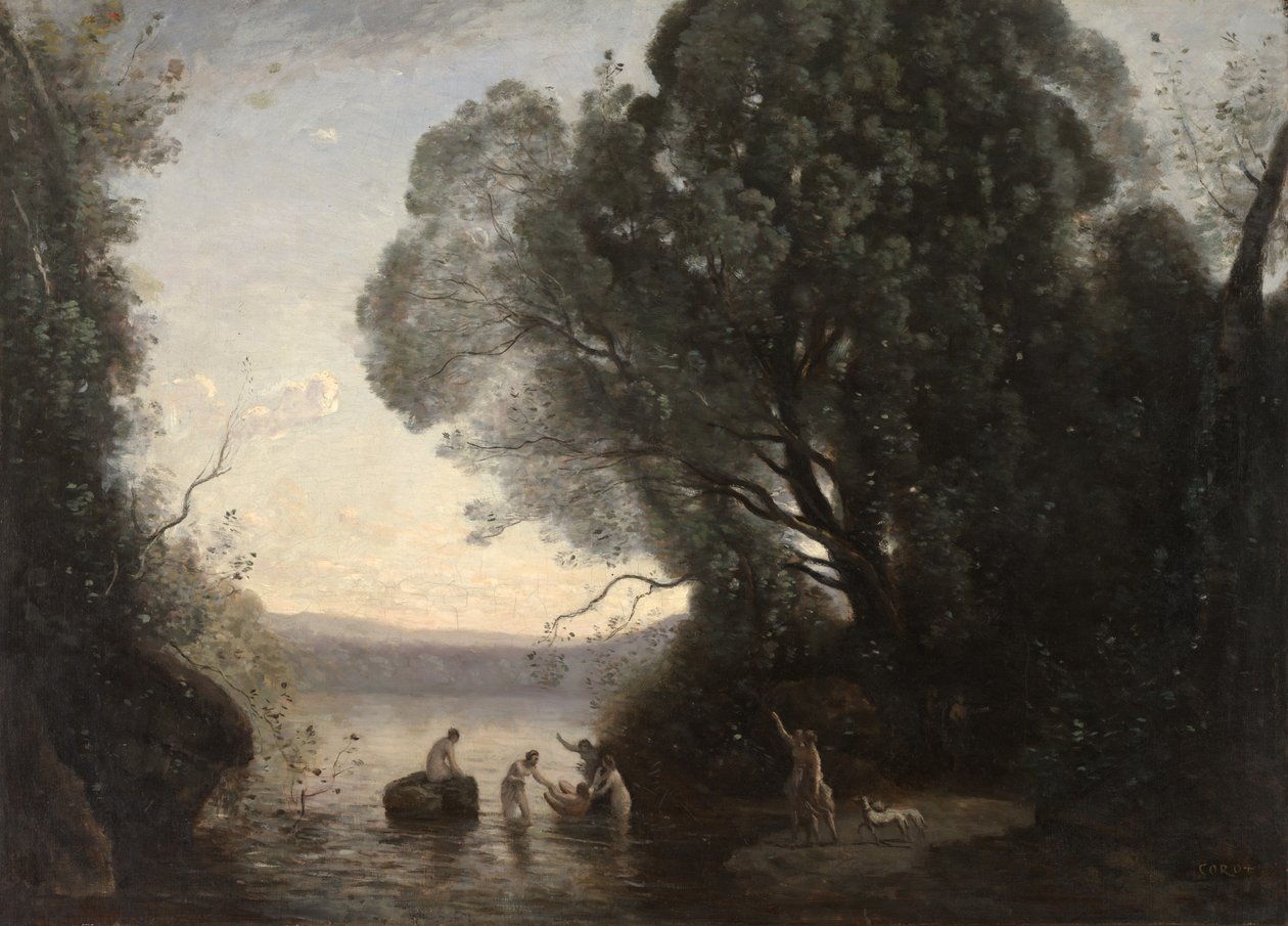 The Bath of Diana (Le Bain de Diane), ca 1855 (olja på duk) av Jean Baptiste Camille Corot