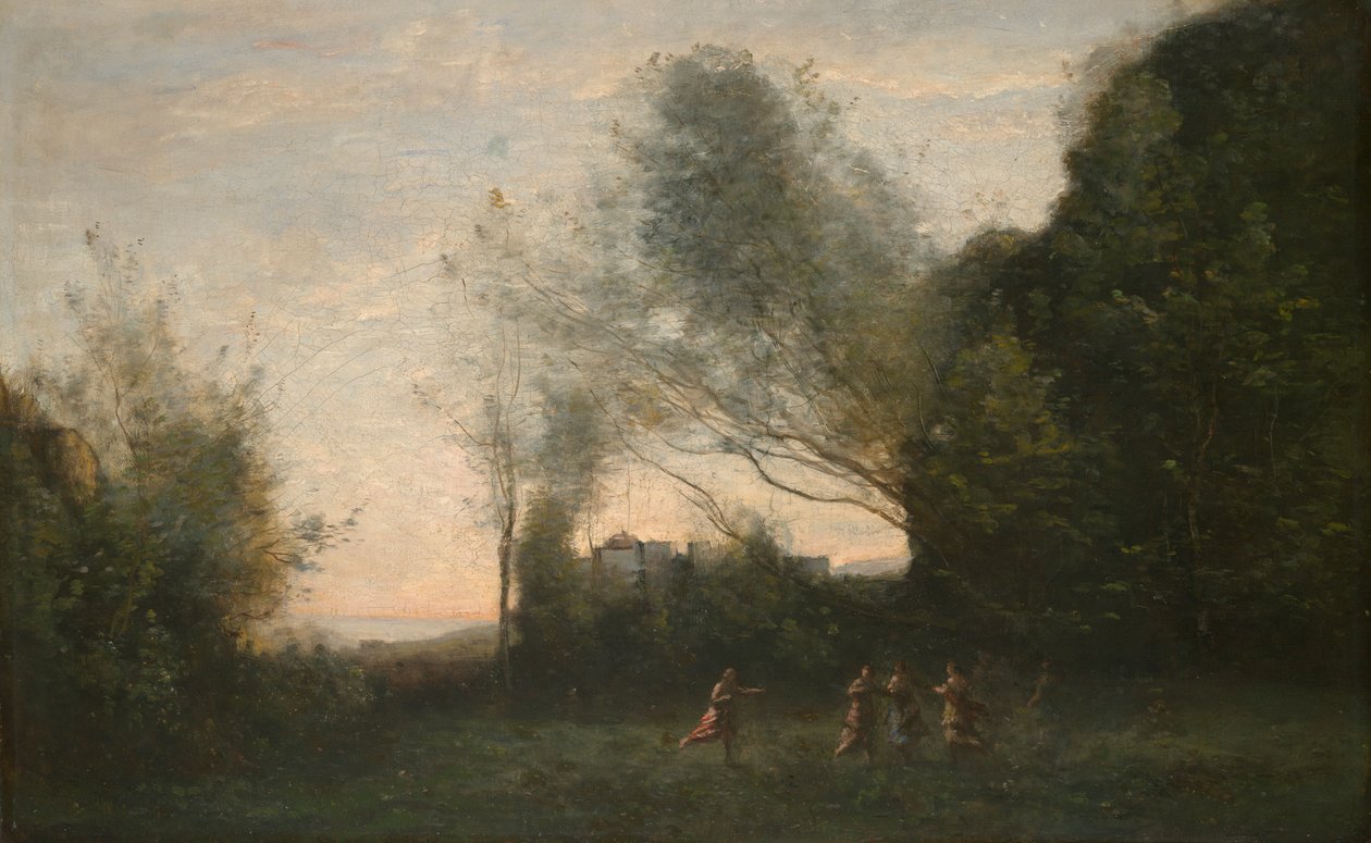 Nymfernas dans av Jean Baptiste Camille Corot