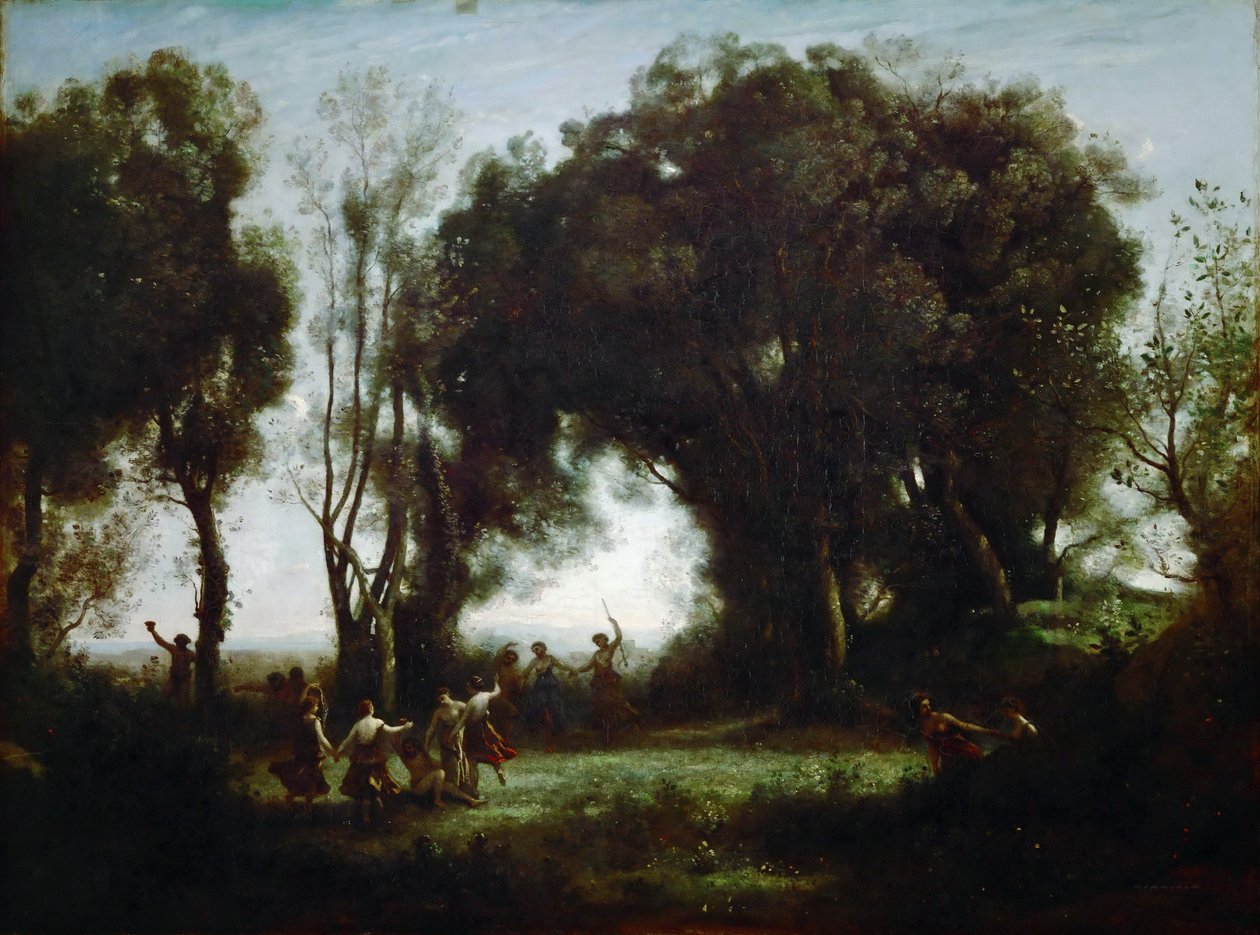 Nymfernas dans av Jean Baptiste Camille Corot