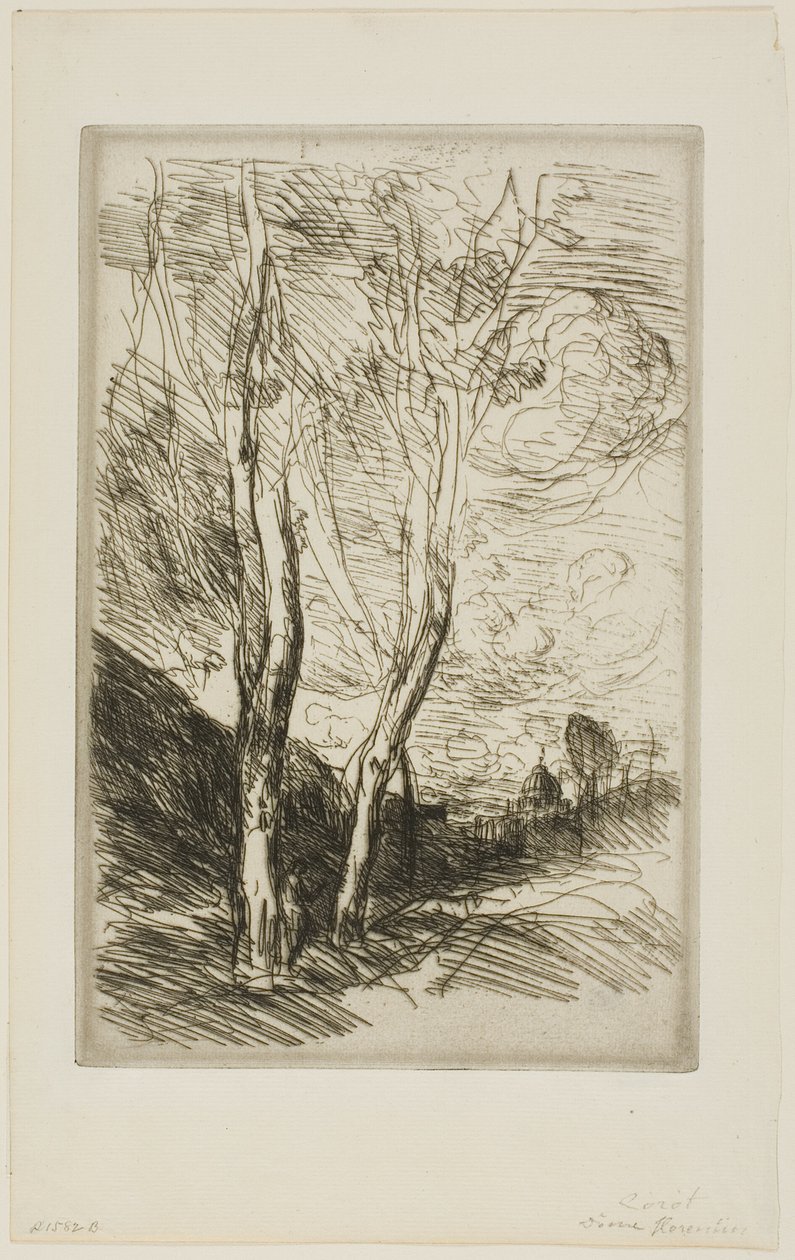 Den florentinska Duomo av Jean Baptiste Camille Corot