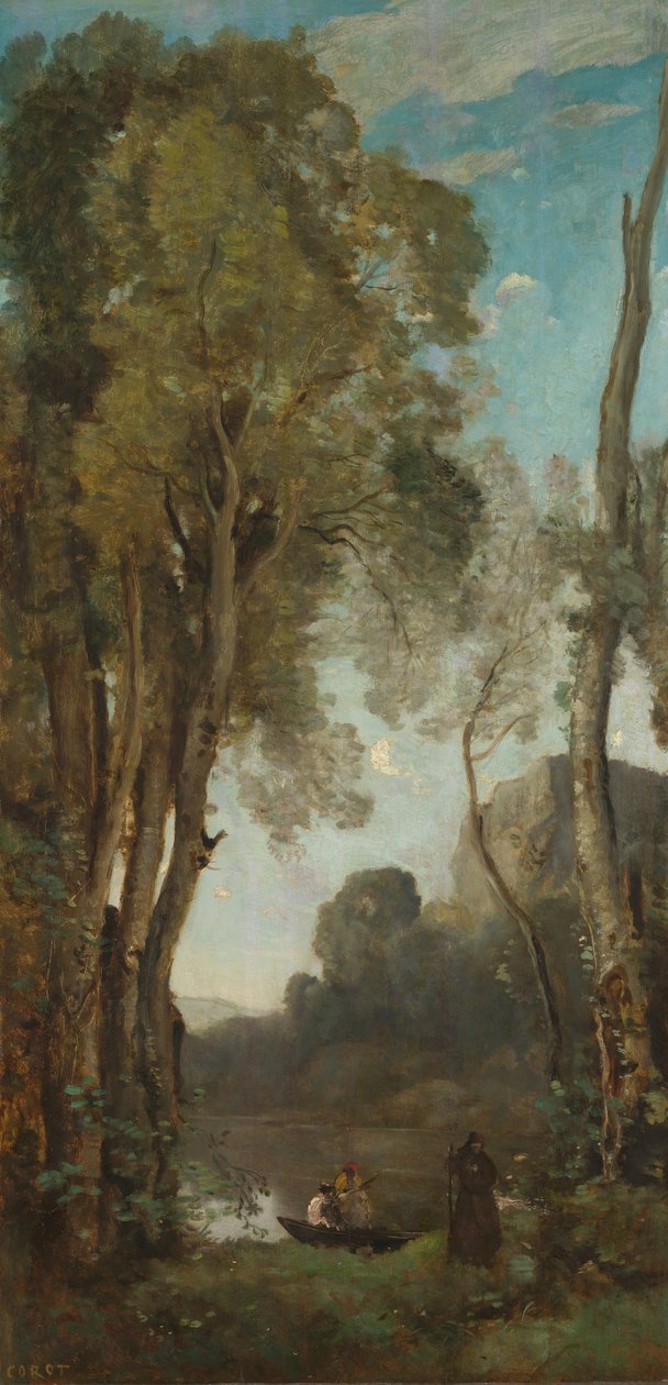 De fyra tiderna på dygnet (kväll) av Jean Baptiste Camille Corot