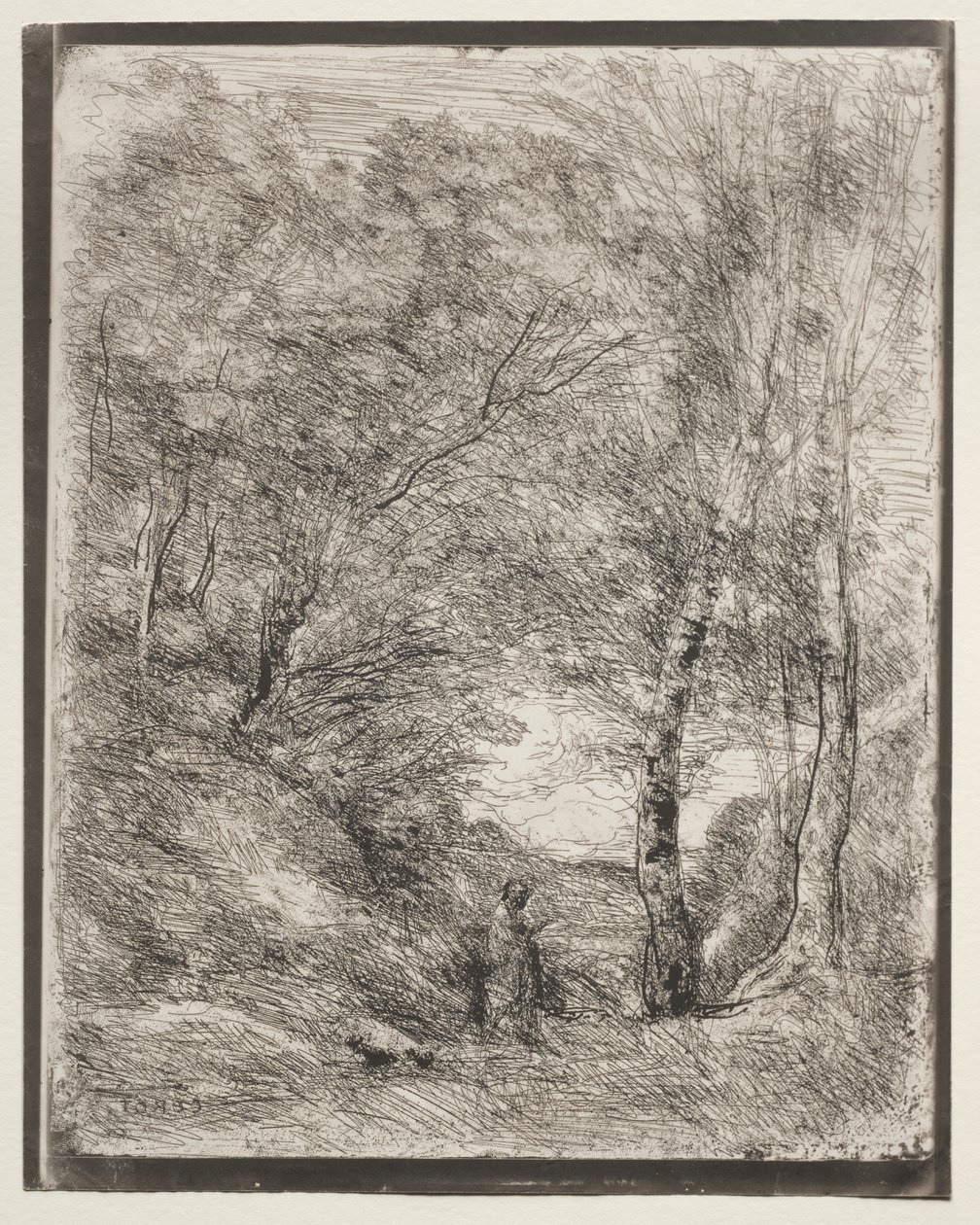 Horaces trädgårdar av Jean Baptiste Camille Corot