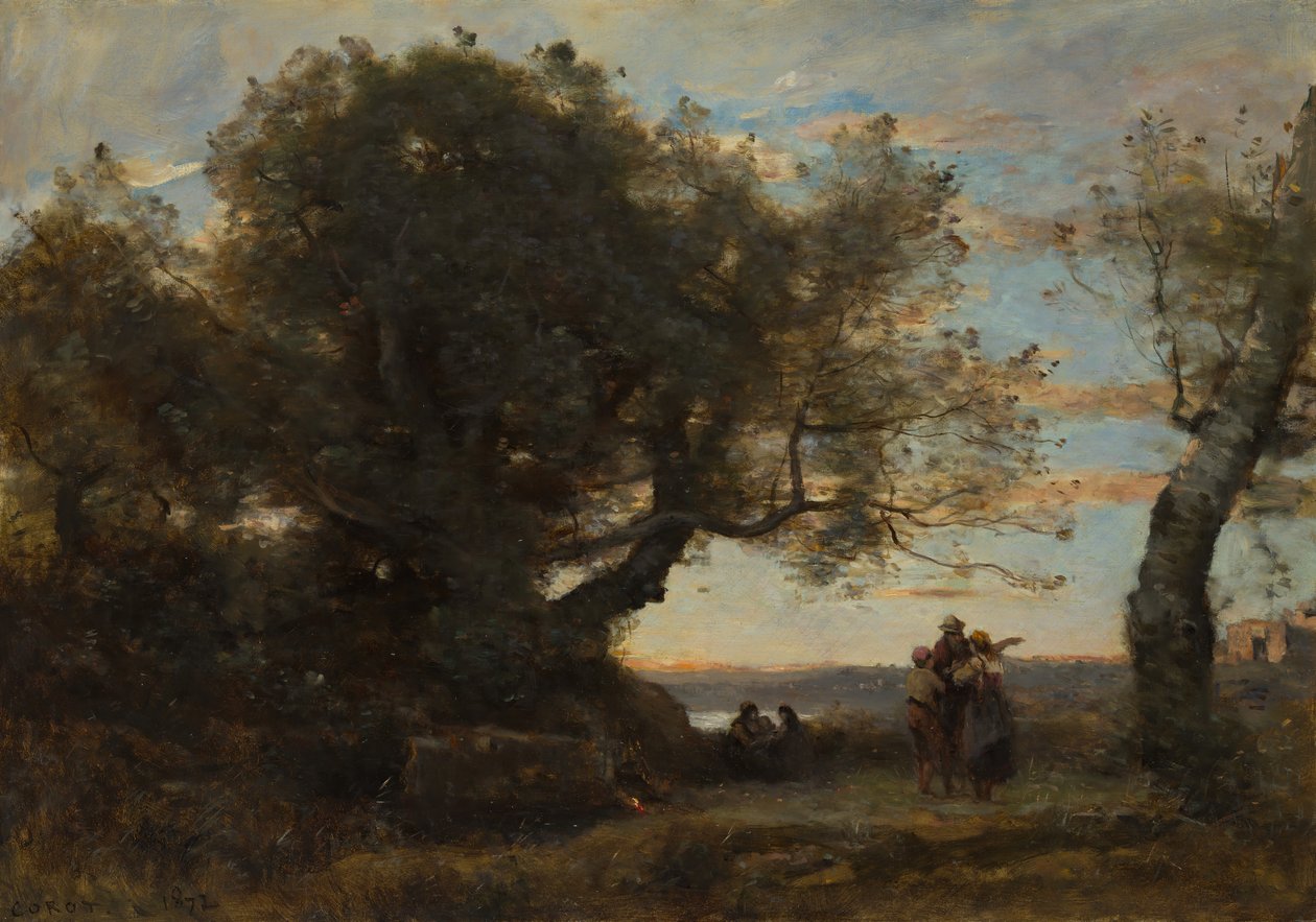 Zigenarna, 1872. av Jean-Baptiste-Camille Corot