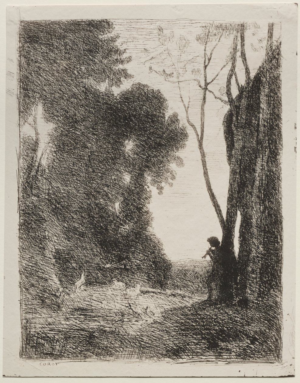 Den lilla herden av Jean Baptiste Camille Corot