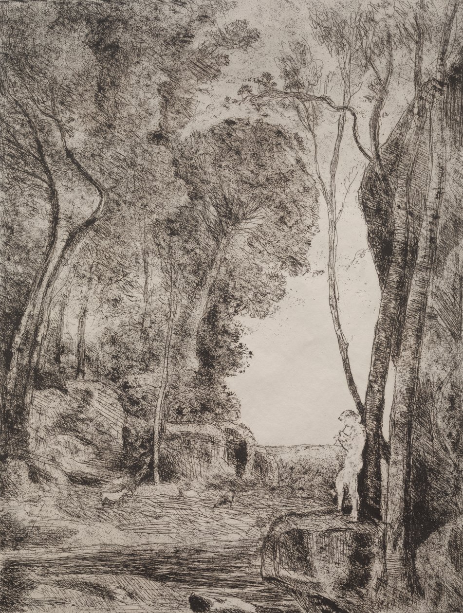 Den lilla herden av Jean Baptiste Camille Corot