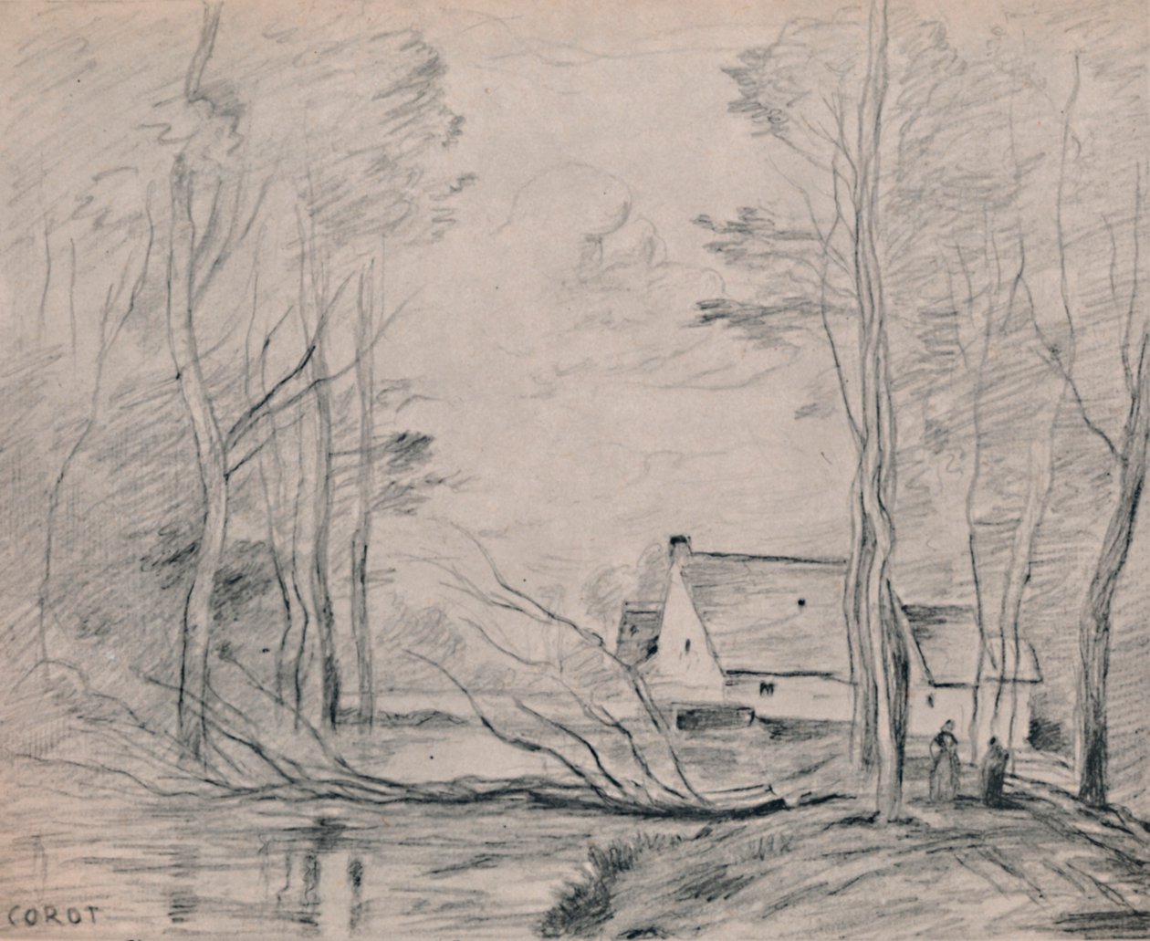 Bruket i Cuincy, 1871-1872, 1946 av Jean Baptiste Camille Corot