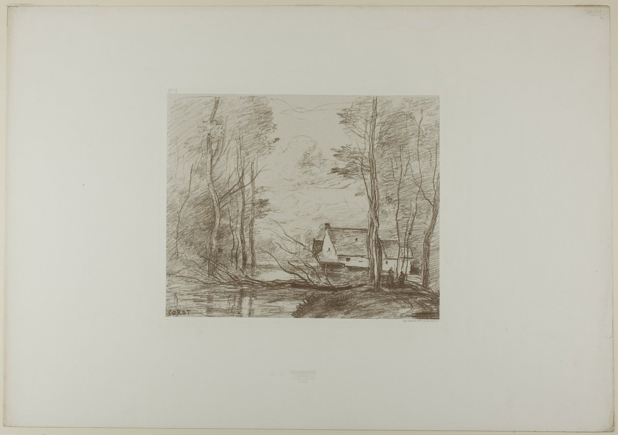 Bruket i Cuincy, nära Douai av Jean Baptiste Camille Corot