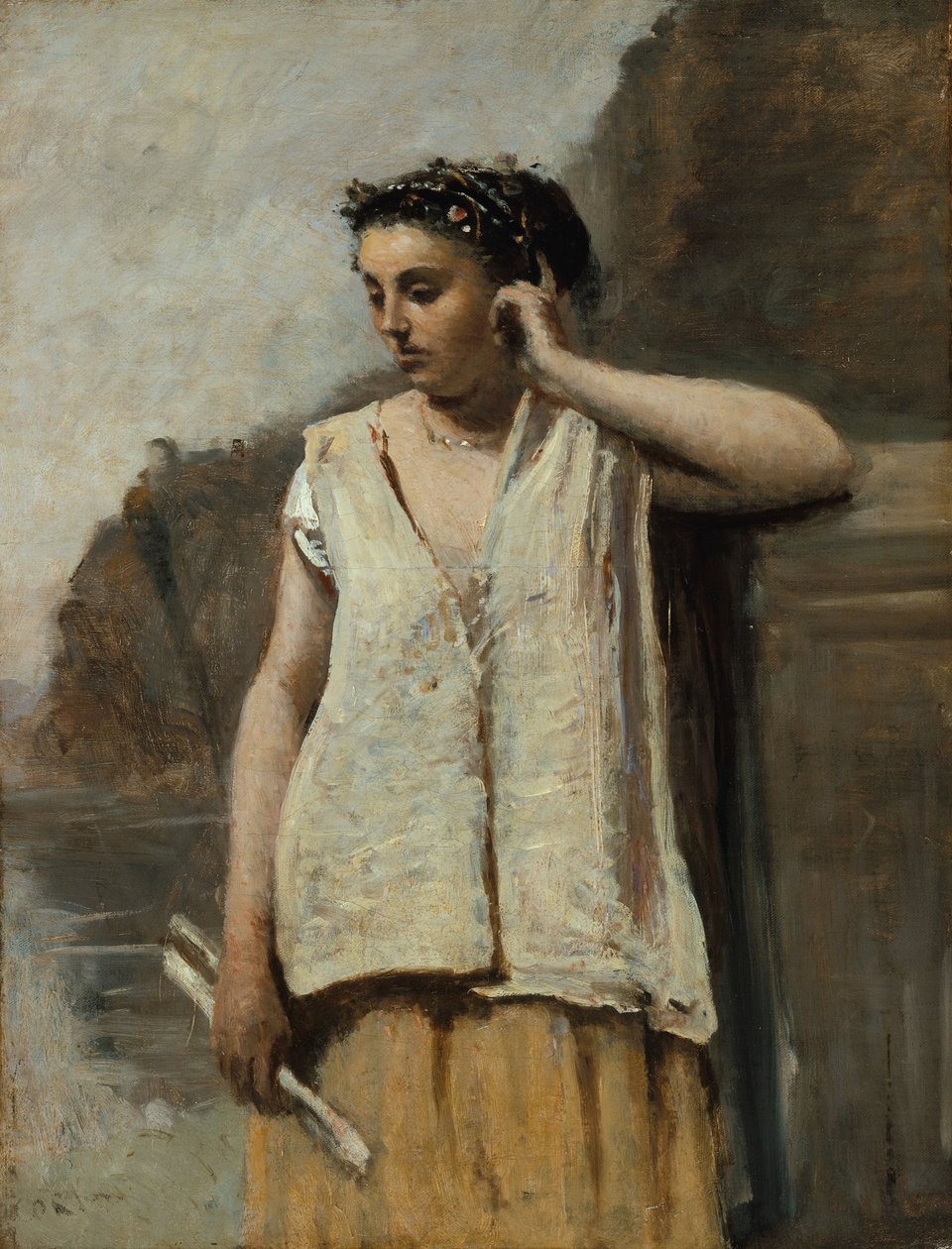 Musan: Historia, c.1865 av Jean Baptiste Camille Corot