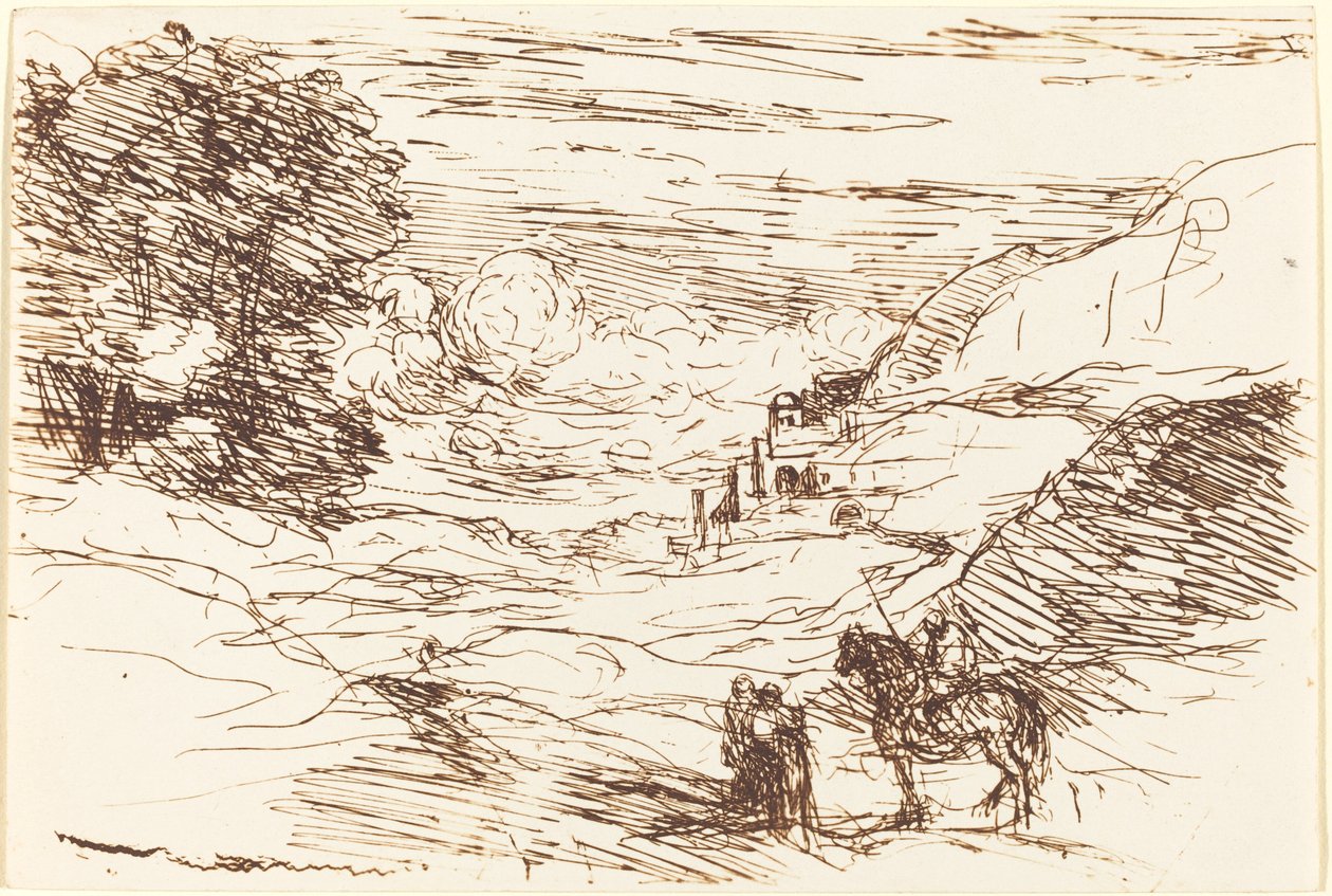 Paladins (Les Paladins) av Jean Baptiste Camille Corot