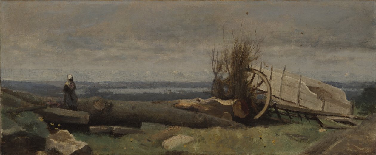 Slätten i La Beauce, c.1840–5 av Jean Baptiste Camille Corot