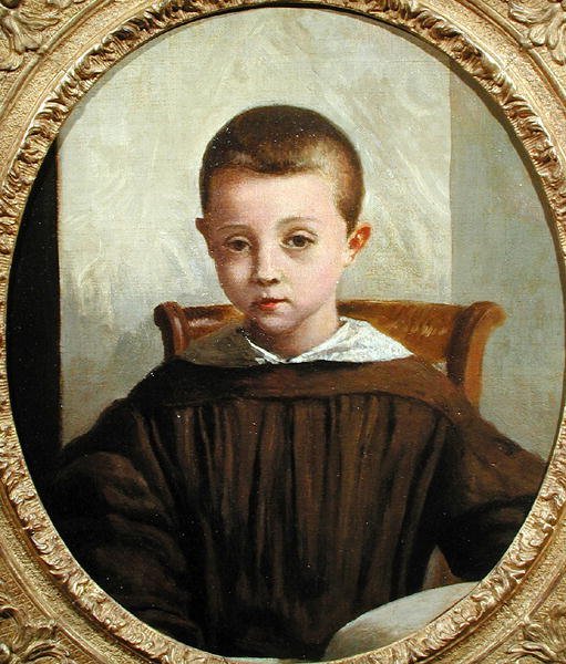 The Son of M. Edouard Delalain, ca 1845-50 (olja på duk) av Jean Baptiste Camille Corot