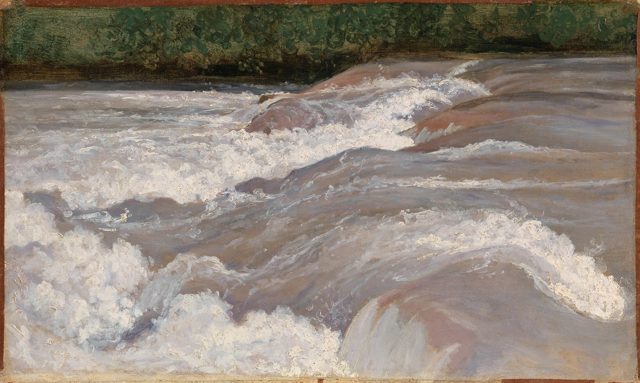 The Velino Above the Cascade of Terni, 1826. av Jean Baptiste Camille Corot