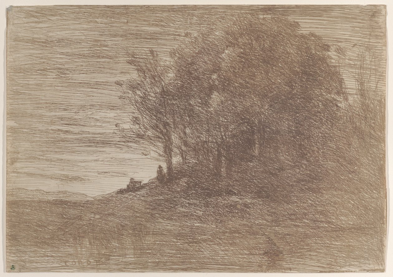 Eremitens skogar Eremitens skogar, 1858. av Jean Baptiste Camille Corot