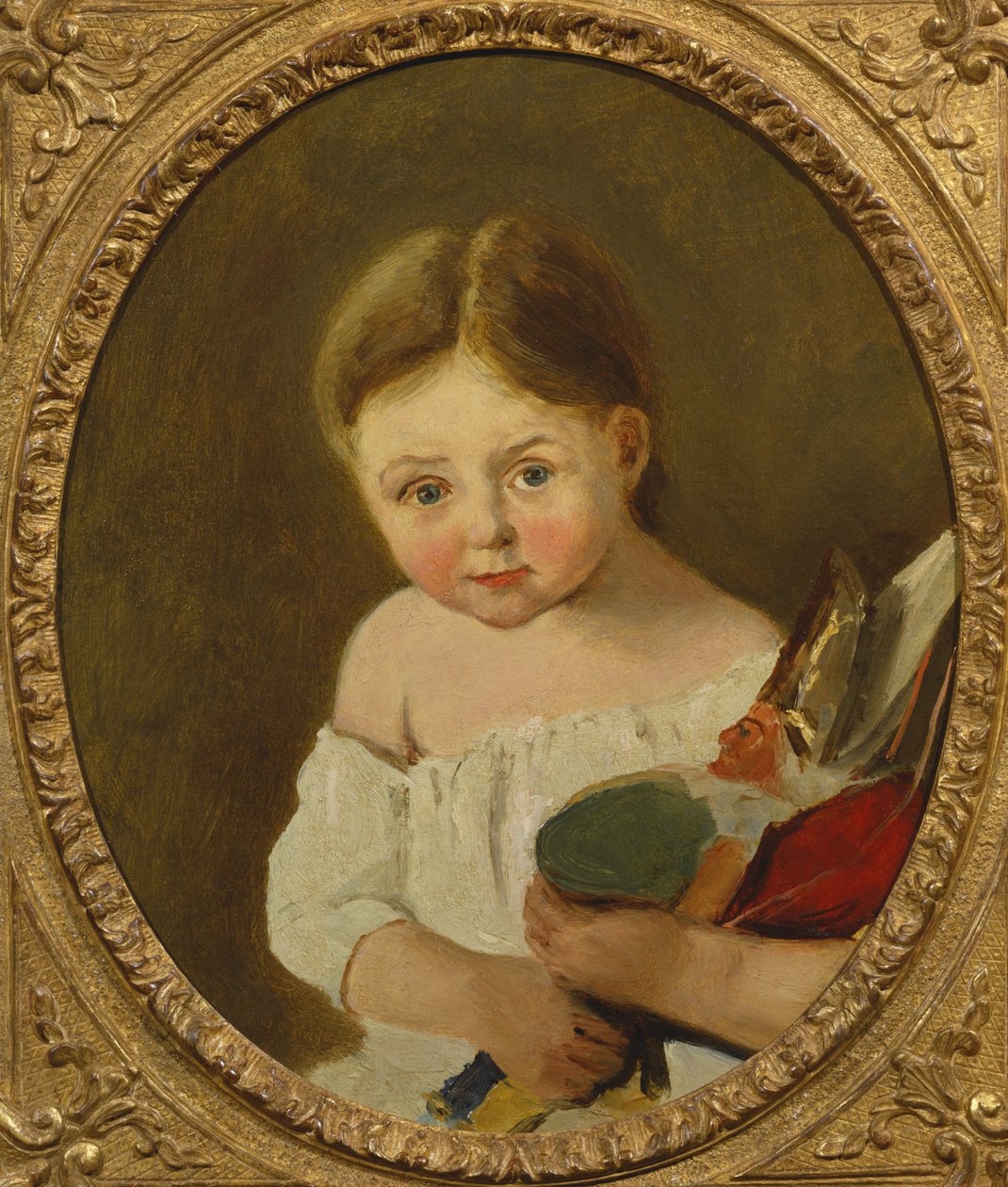 Den yngsta dottern till M. Edouard Delalain, c.1845-50 av Jean Baptiste Camille Corot