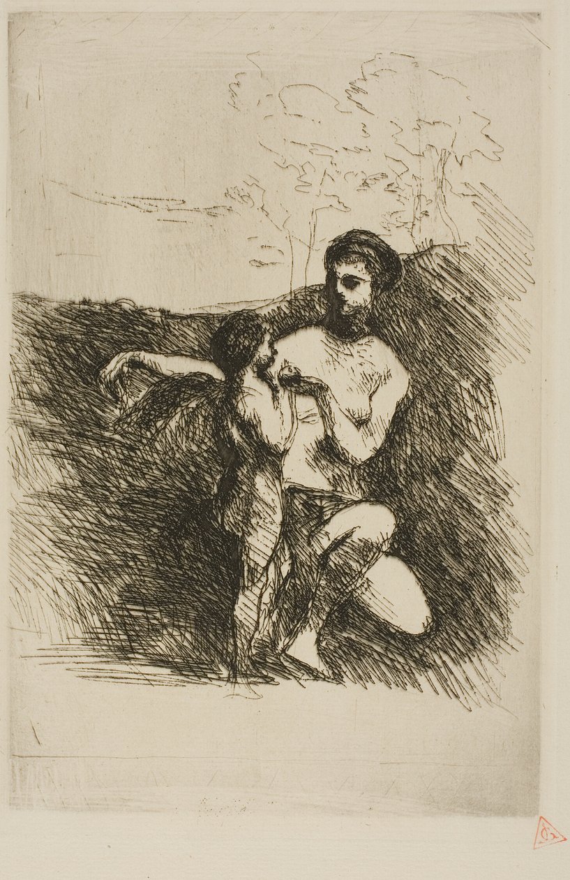 Venus klipper Amors vingar, andra plattan av Jean Baptiste Camille Corot