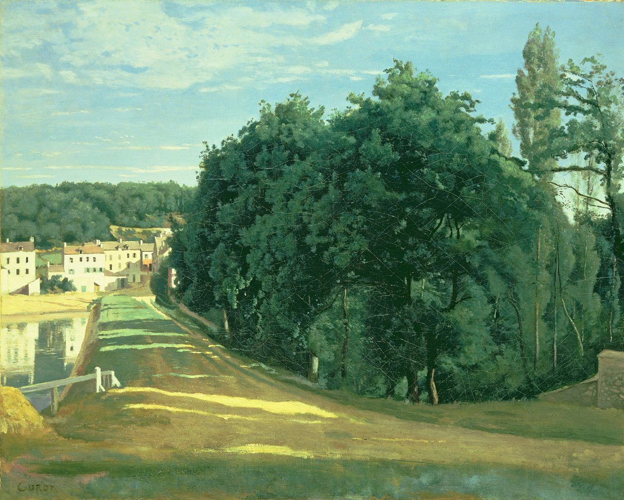 Staden Avray, ca 1840 av Jean Baptiste Camille Corot