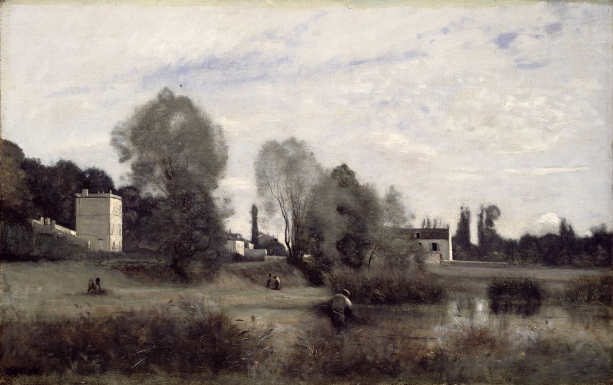 Staden Avray, 1865 av Jean Baptiste Camille Corot