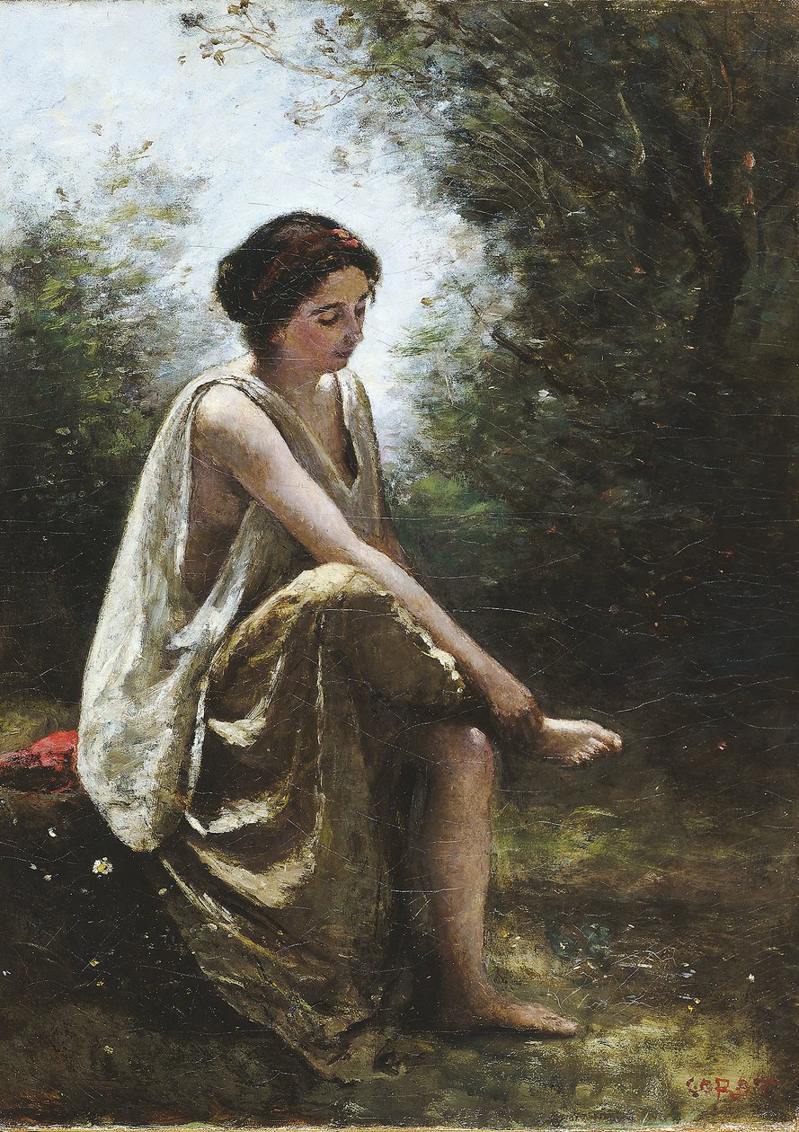 Sårade Eurydice, 1868?70 av Jean Baptiste Camille Corot