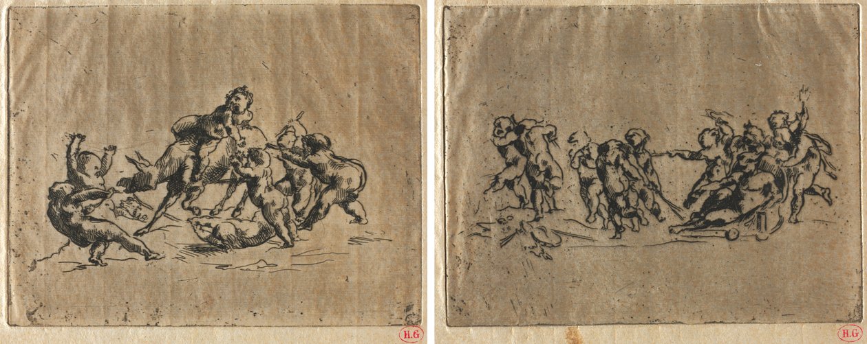 Bacchanal med barn och åsna av Jean Baptiste Carpeaux