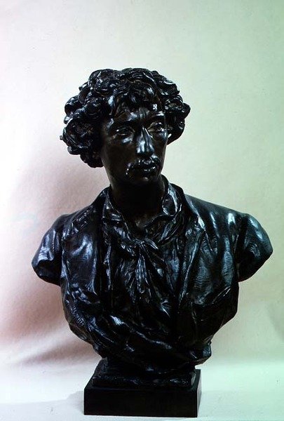 Byst av Charles Garnier (1825-98) (brons) av Jean Baptiste Carpeaux