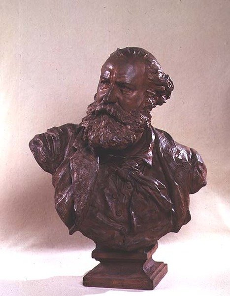 Byst av Charles Gounod (1818-93) c.1874 (brons) av Jean Baptiste Carpeaux
