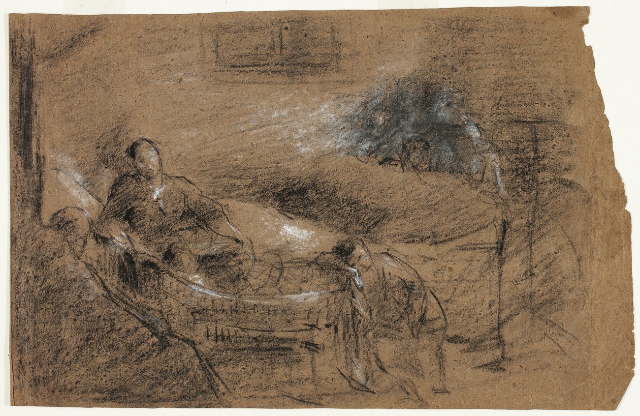Dödsbäddsscen av Jean Baptiste Carpeaux