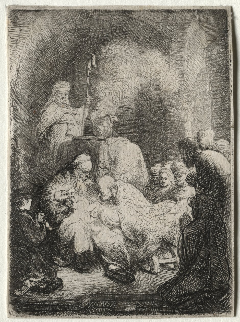 Omskärelsen: Liten tallrik av Jean Baptiste Carpeaux