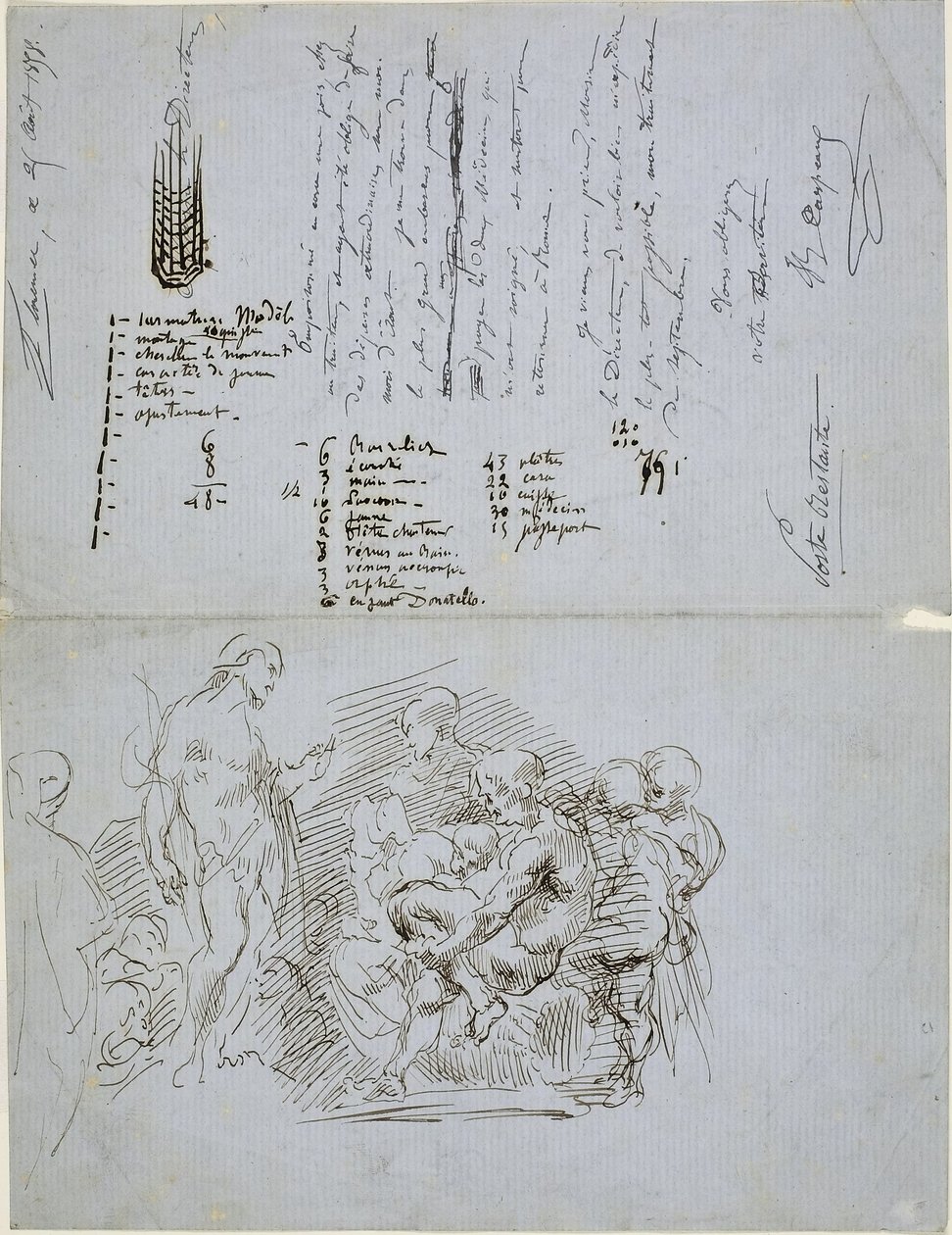Johannes Döparens predikan av Jean Baptiste Carpeaux