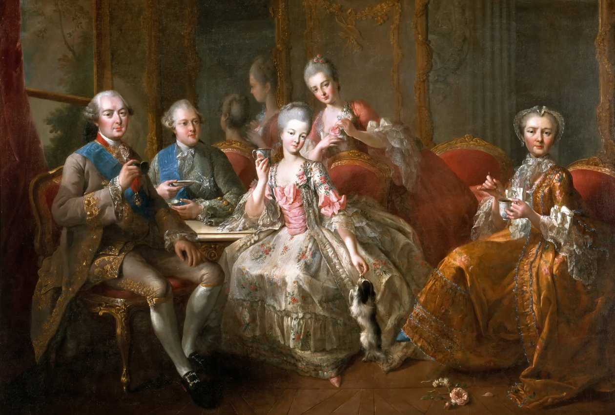 Chokladkoppen Familjen Penthièvre av Jean Baptiste Charpentier