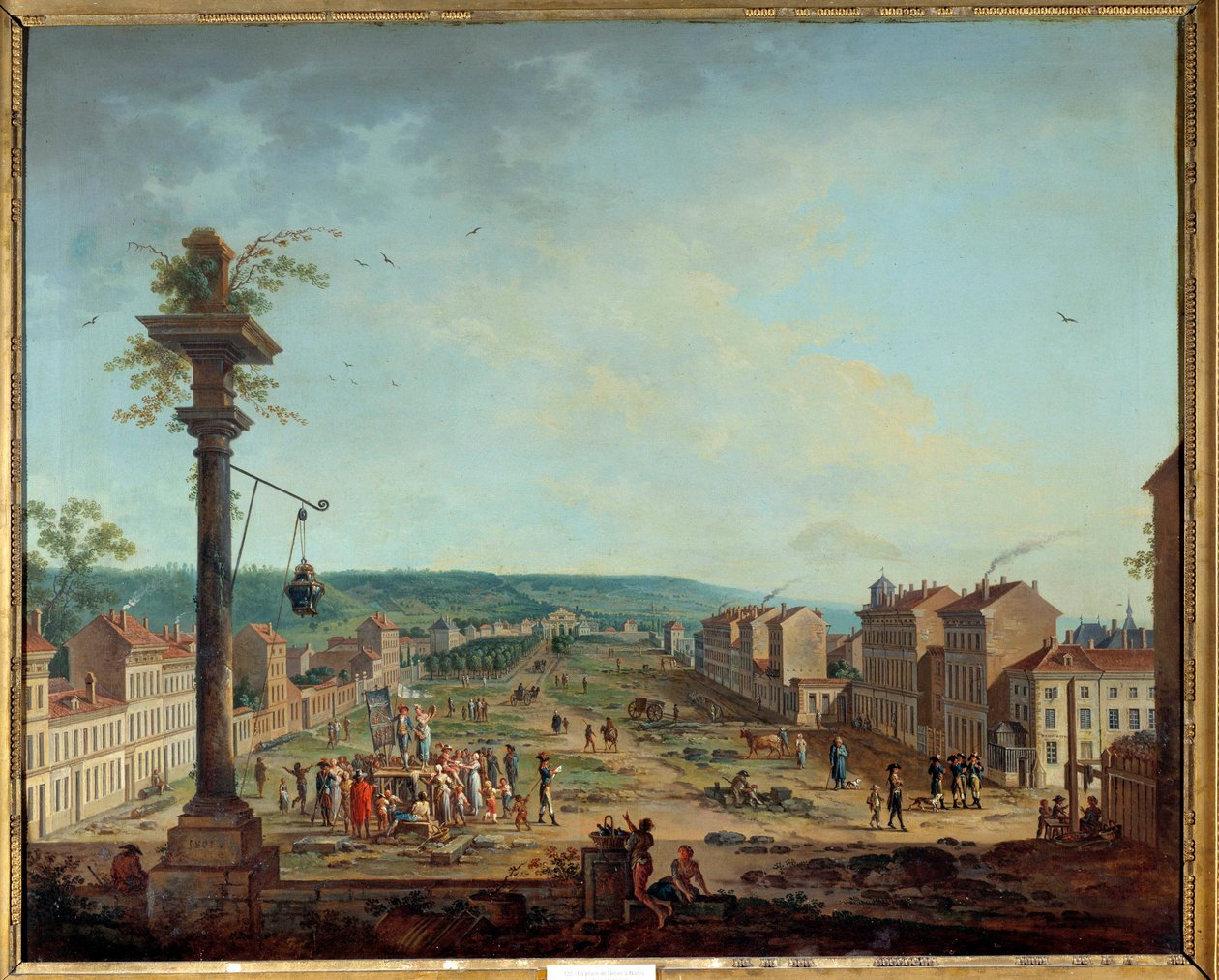 Greves plats i Nancy. Målning av Jean Baptiste Claudot (1733-1805) av Jean Baptiste Claudot