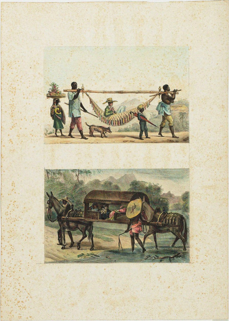 Återvänd till en chakraägares stad, 1835. av Jean Baptiste Debret
