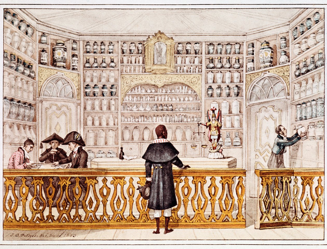 Apotekaren (tryck av Jean Baptiste Debret