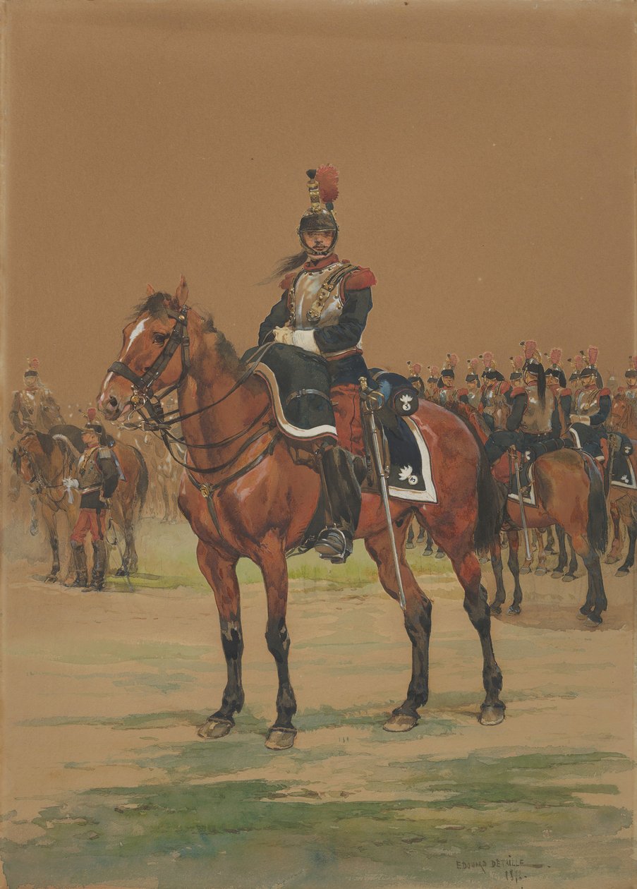 Fransk kuirassier, 1872. av Jean Baptiste Edouard Detaille