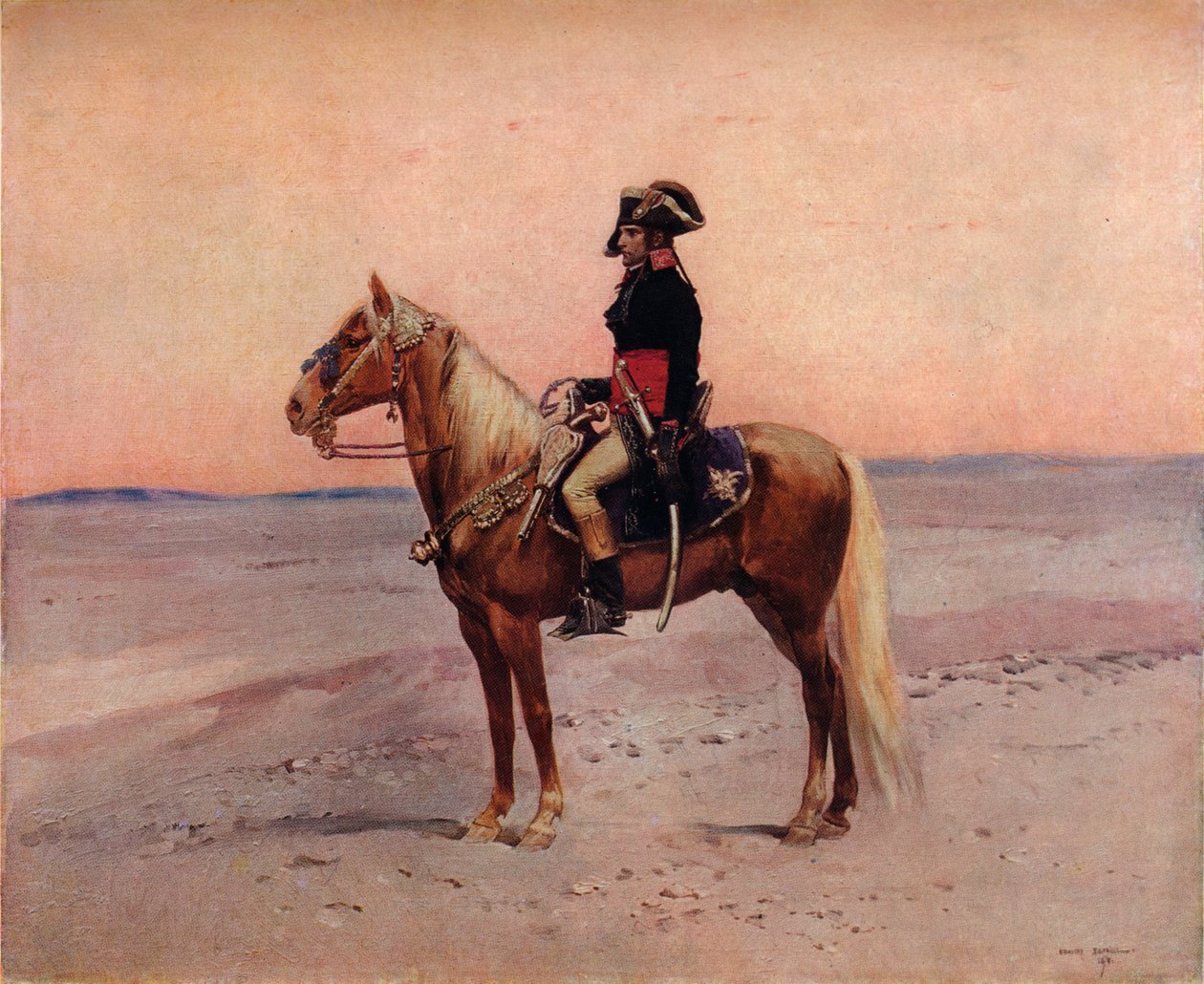 Napoleon i Egypten, c1800-talet av Jean Baptiste Edouard Detaille