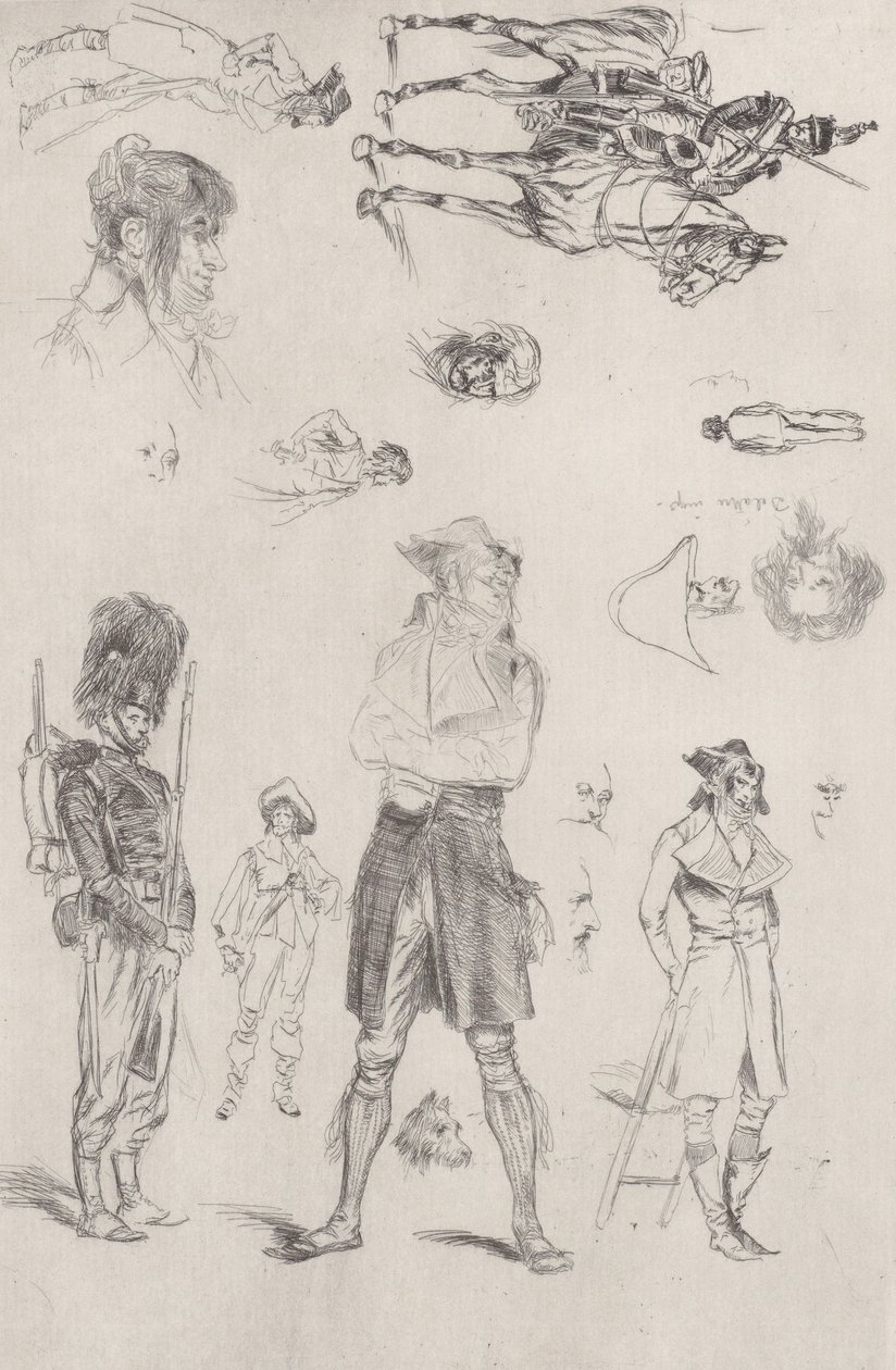 Skissblad Skissblad, 1868. av Jean Baptiste Edouard Detaille