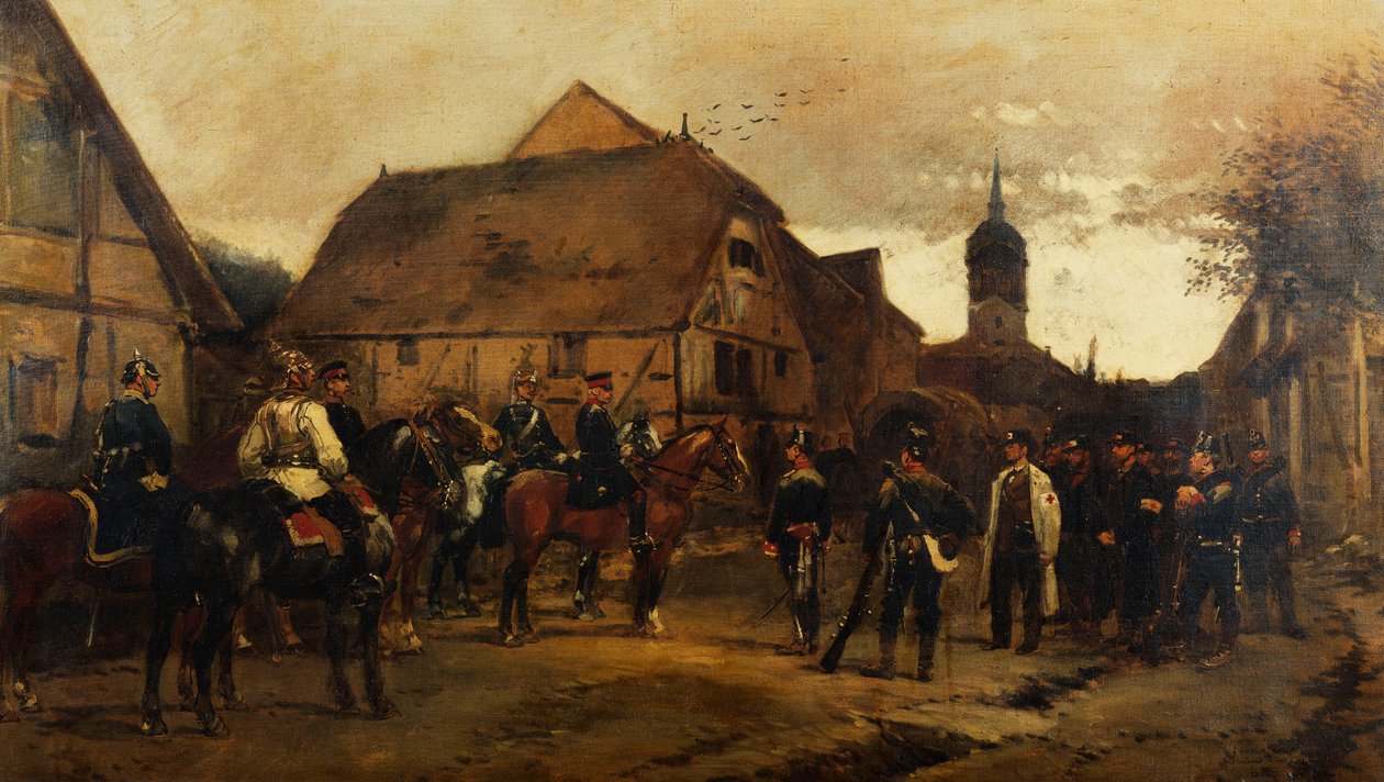 Fånget, 1878 av Jean Baptiste Edouard Detaille