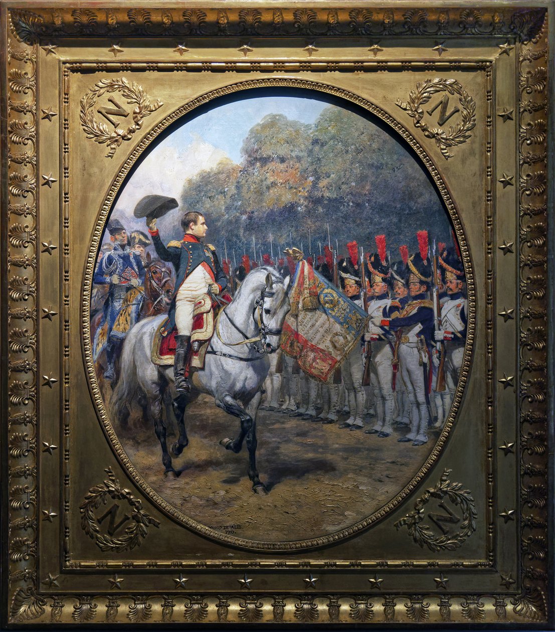 Granskningen 1810, c.1875-1900 av Jean Baptiste Edouard Detaille