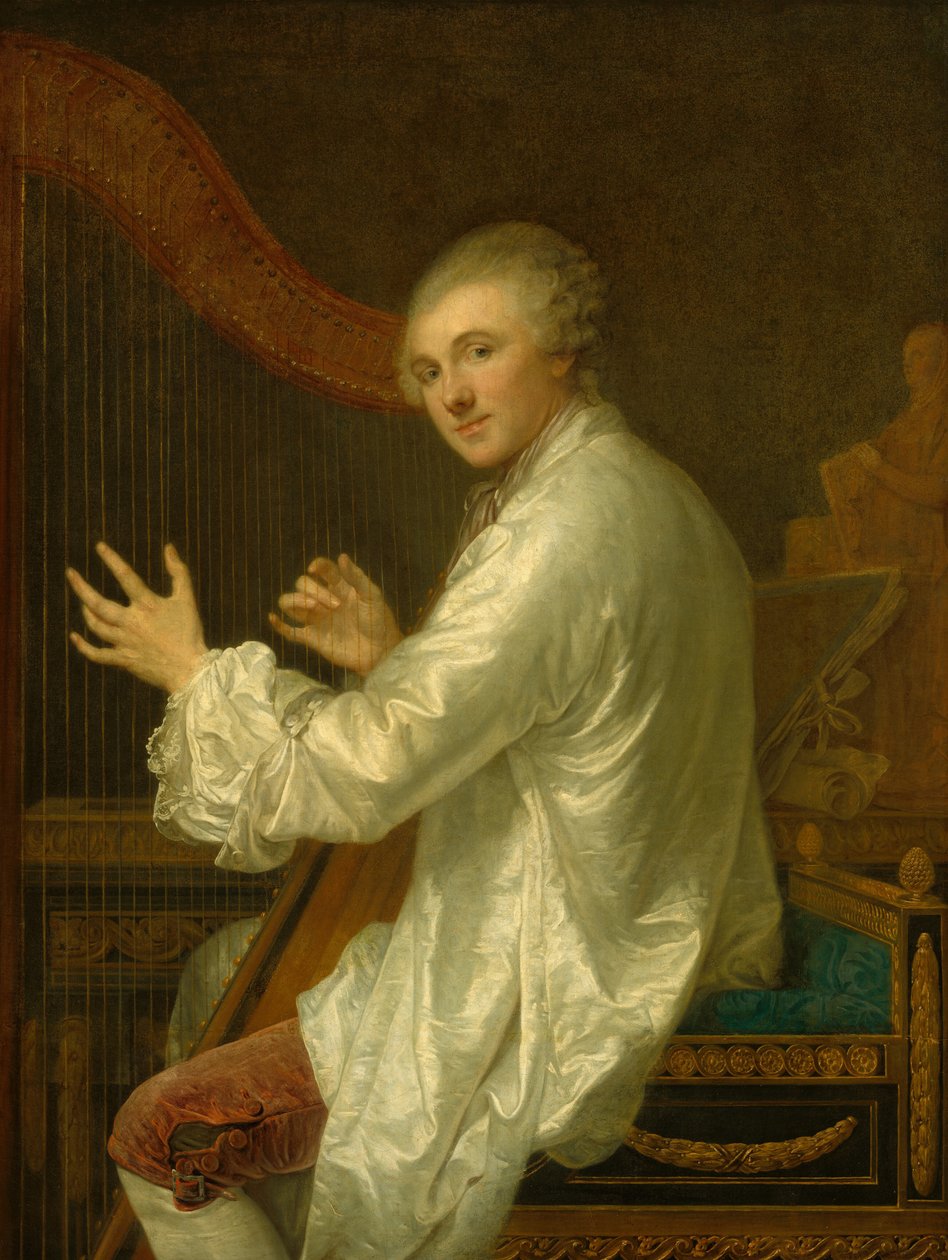 Ange Laurent från La Live de Jully, troligen 1759. av Jean Baptiste Greuze