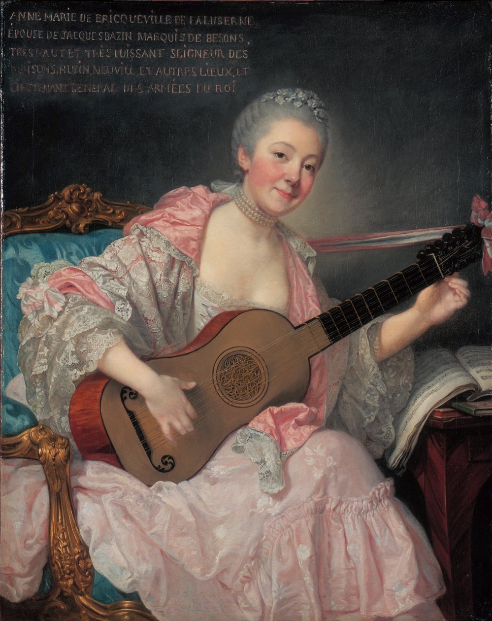 Anne-Marie de Bricqueville de Laluserne, markisinna av Bezons av Jean Baptiste Greuze