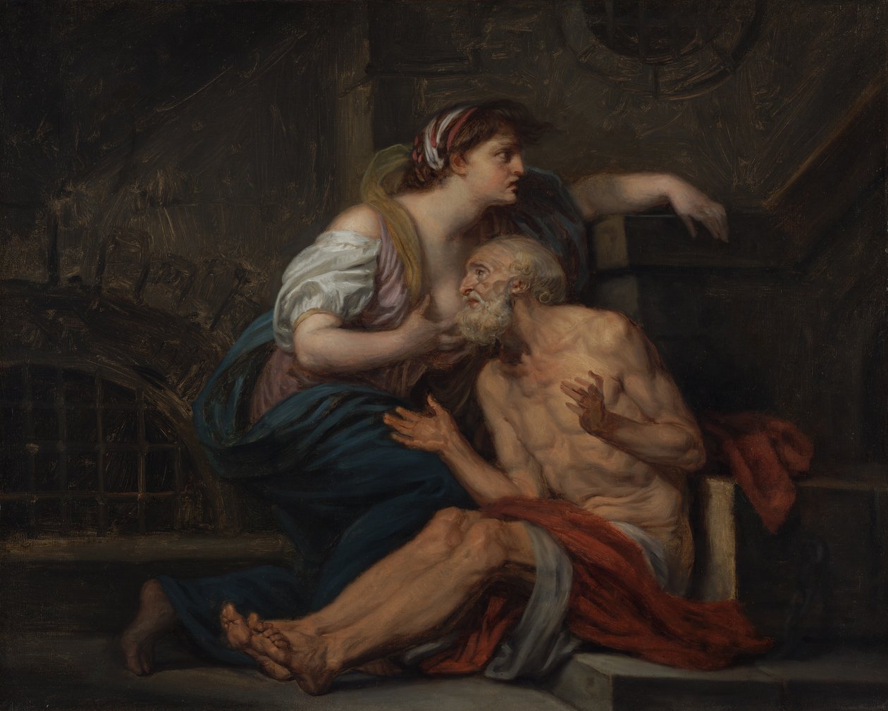 Cimon och Pero: "Roman Charity" av Jean Baptiste Greuze